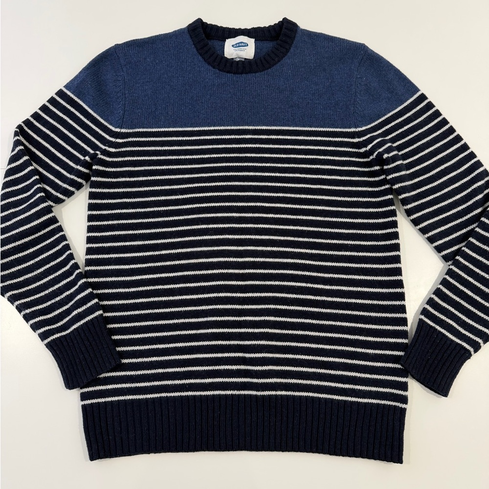 Old Navy Mens Striped Wool‎ Blend Sweater Medium